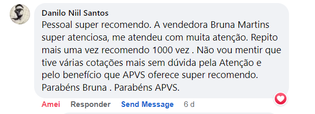 Depoimento do associado Niil Santos super recomendando a APVS.