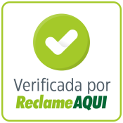 Selo Verificada por Reclame AQUI confirmando a reputação ótima da APVS Brasil, líder em proteção veicular.